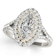 Halo Diamond Engagement Ring