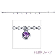 February Birthstone Bracelet