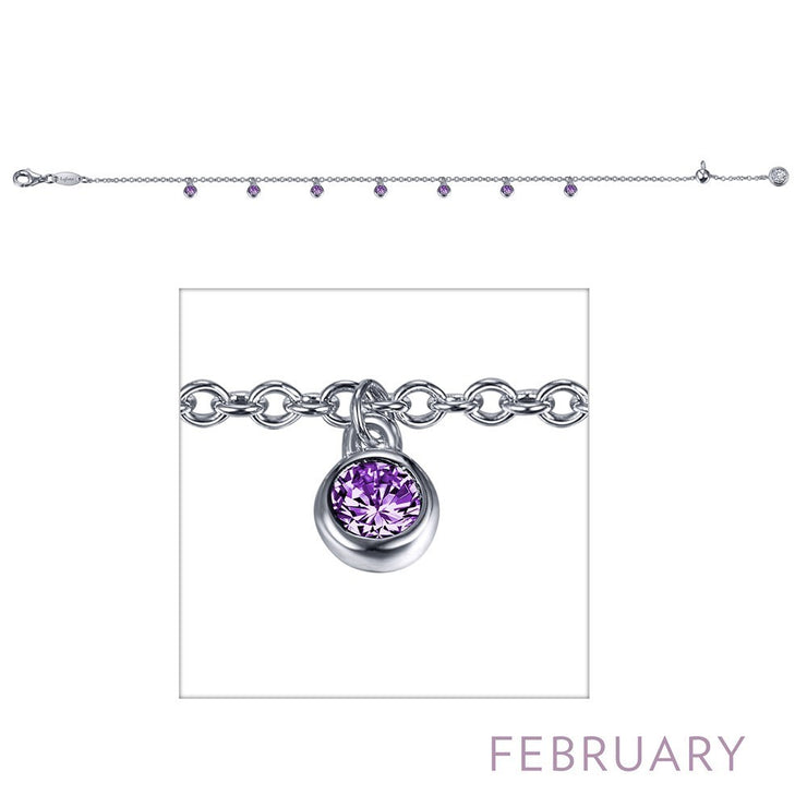 February Birthstone Bracelet