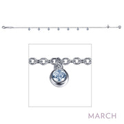 March Birthstone Bracelet