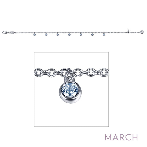 March Birthstone Bracelet