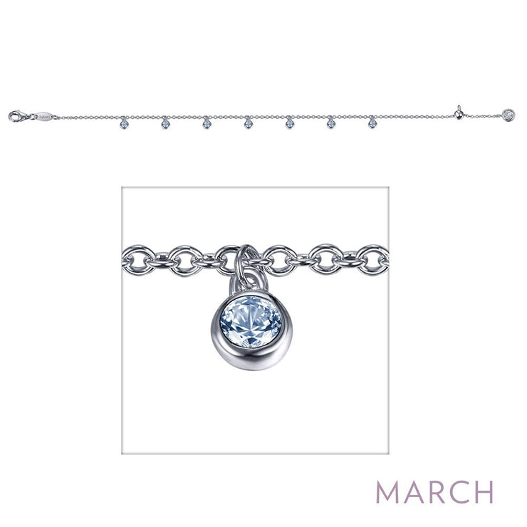 March Birthstone Bracelet