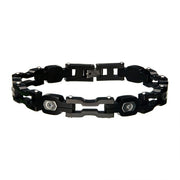 Steel Black IP with Black CZ Bracelet