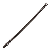5mm Black IP Steel Sandblast Franco Chain Bracelet