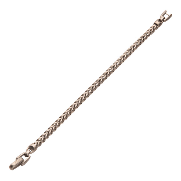 5mm Stainless Steel Sandblast Franco Chain Bracelet