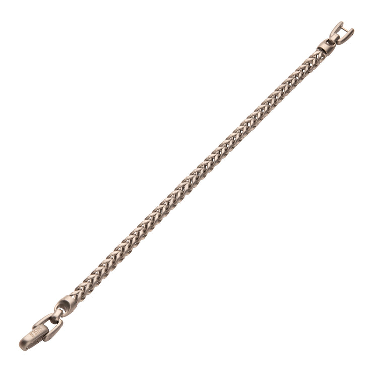 5mm Stainless Steel Sandblast Franco Chain Bracelet