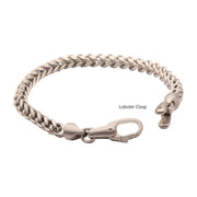 5mm Stainless Steel Sandblast Franco Chain Bracelet