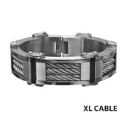 Three Cable Link Bracelet