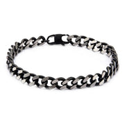 Black IP Diamond Cut Chain Bracelet