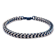 Steel Blue IP Franco Chain Bracelet
