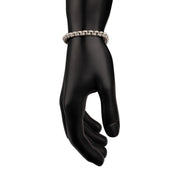 6mm Matte Finish Stainless Steel Bold Box Chain Bracelet