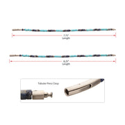 Azure Voyager (Turquoise / Sodalite) Heishi Bead Bracelet