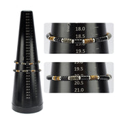 Pyro Sentinel (Onyx / Pyrite / Tiger-eye) Heishi Bead Bracelet