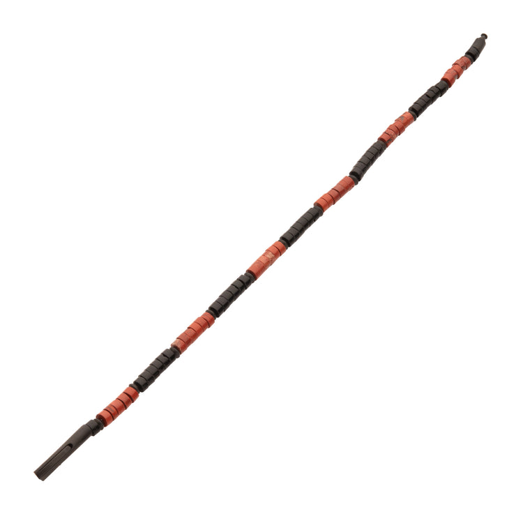 Inferno (Red Jasper / Onyx) Heishi Bead Bracelet