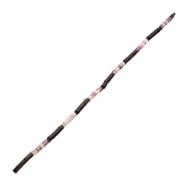 Imperial Dusk (Amethyst / Onyx) Heishi Bead Bracelet