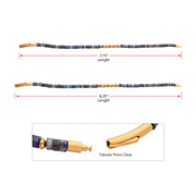 SkyWeaver (Hematite / Lapis Lazuli) Heishi Bead Bracelet