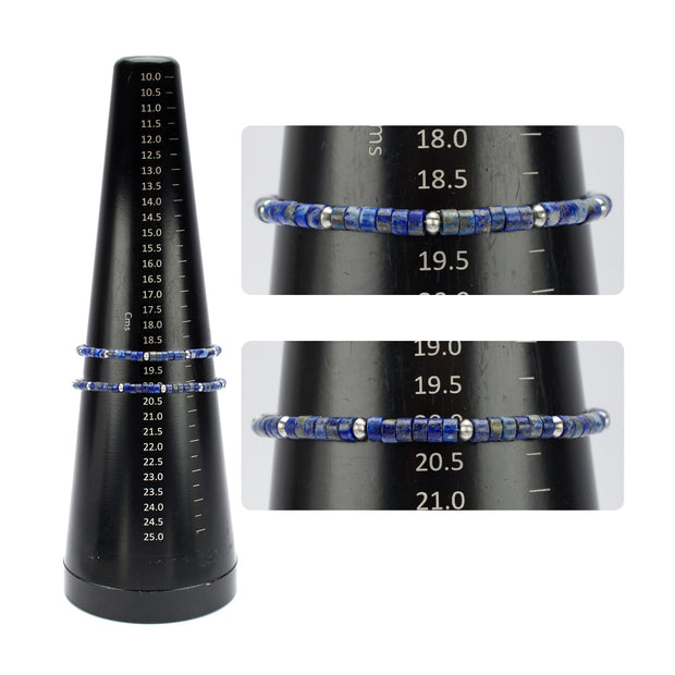 RiverRunner (Blue Lapis Lazuli) Heishi Bead Bracelet