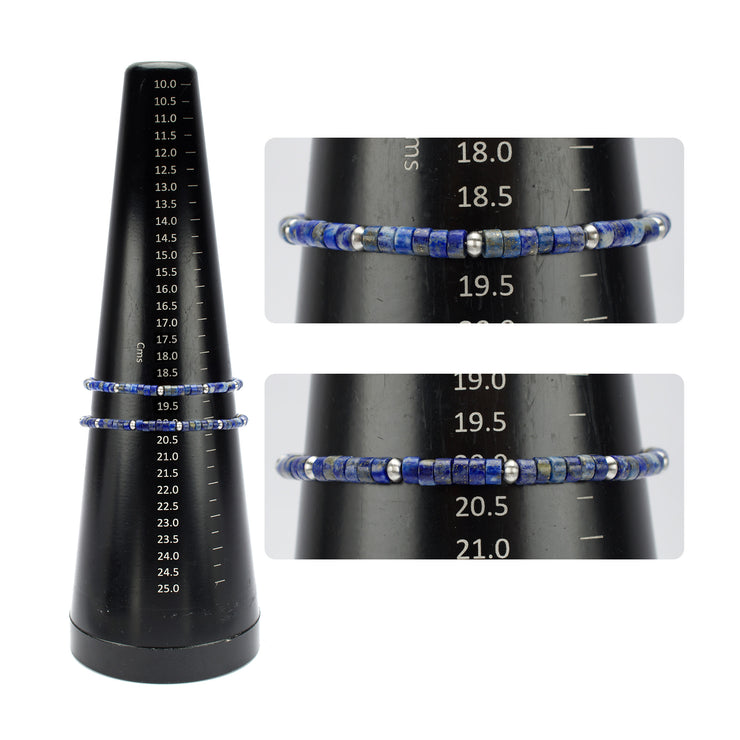 RiverRunner (Blue Lapis Lazuli) Heishi Bead Bracelet