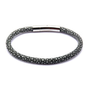 Grey Stingray Leather Bracelet