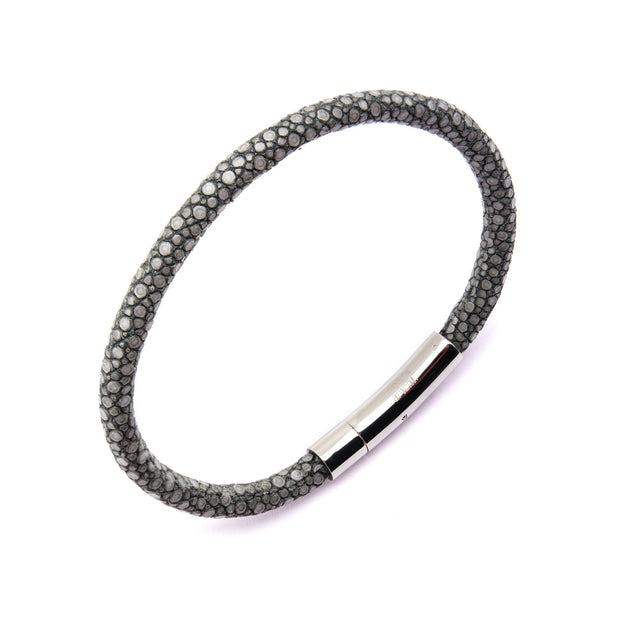 Grey Stingray Leather Bracelet