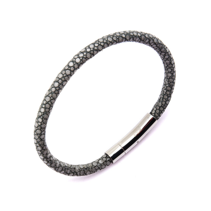 Grey Stingray Leather Bracelet