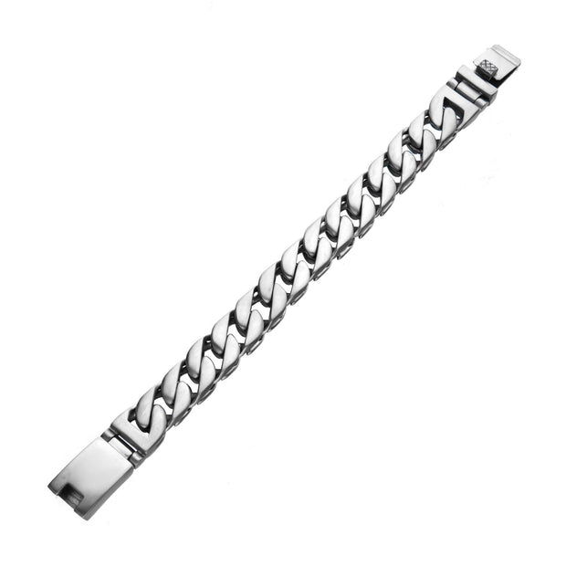 Matte Double Layer Curb Colossi Link and Chain Bracelets