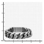 Matte Double Layer Curb Colossi Link and Chain Bracelets