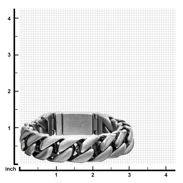 Matte Double Layer Curb Colossi Link and Chain Bracelets