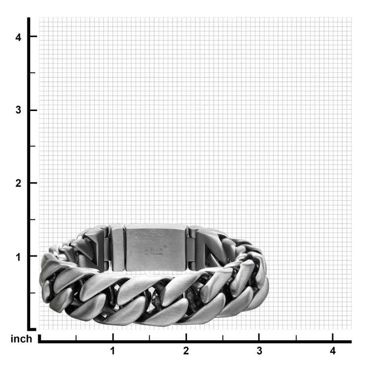 Matte Double Layer Curb Colossi Link and Chain Bracelets