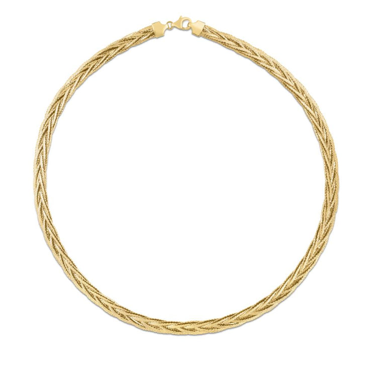 14K Rapunzel Woven Chain