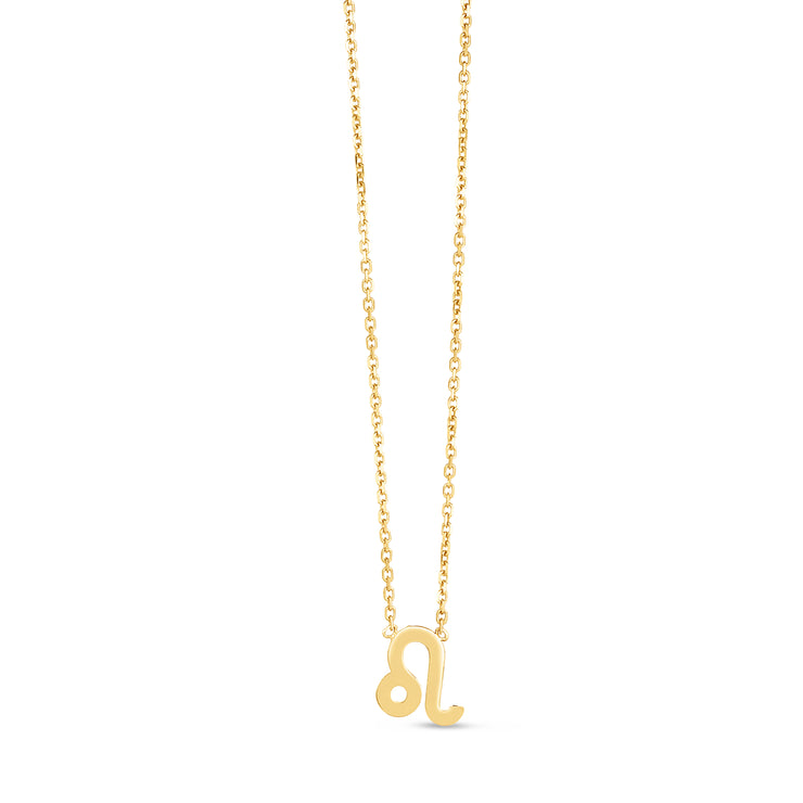 14K Gold Leo Necklace