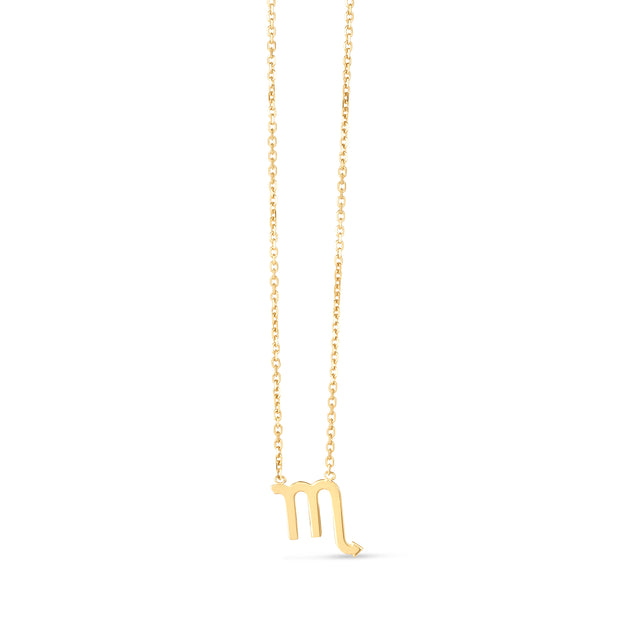 14K Gold Scorpio Necklace