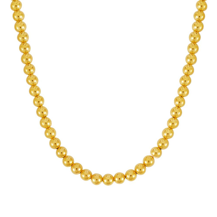 14K Gold 8mm Bead Chain