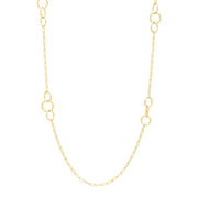 14K Twisted Link Paperclip Necklace