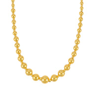 14K Gold Graduated Statement Pallina Necklace