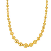 14K Gold Graduated Statement Pallina Necklace