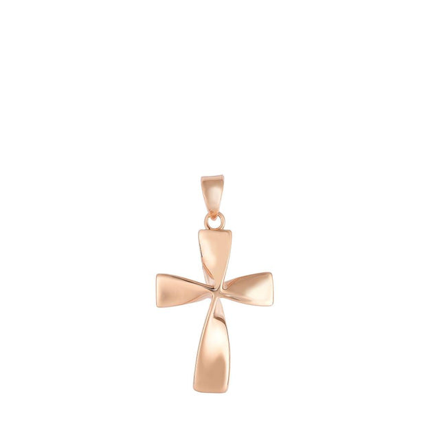 14K Gold Twist Cross