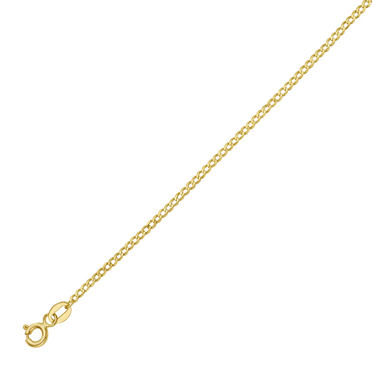 14K Gold 1.8mm Comfort Curb Chain