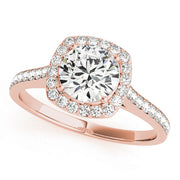 Halo Diamond Engagement Ring