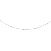 14K Gold .25ct Diamonds by the Yard Necklace