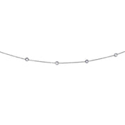 14K Gold 1.0ct Diamonds by the Yard Necklace