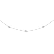 14K Gold .25ct Diamonds by the Yard Necklace