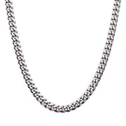 10mm Steel Miami Cuban Chain Necklace with CNC Precision Set Lab-grown Diamonds Double Tab Box Clasp