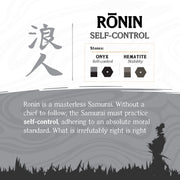 8mm Mokume Gane, Hematite and Onyx Beads Bushido Virtue Bracelet - RONIN: Self-Control