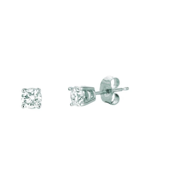 14K Gold .50ct I-J/I1 Round Diamond Stud Earring