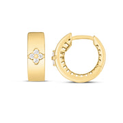 14K Trilogy Diamond Clover Earring