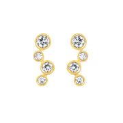 EARRINGS  RD A LG 0.25;