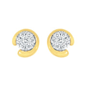 EARRINGS  RD LG A 0.33;