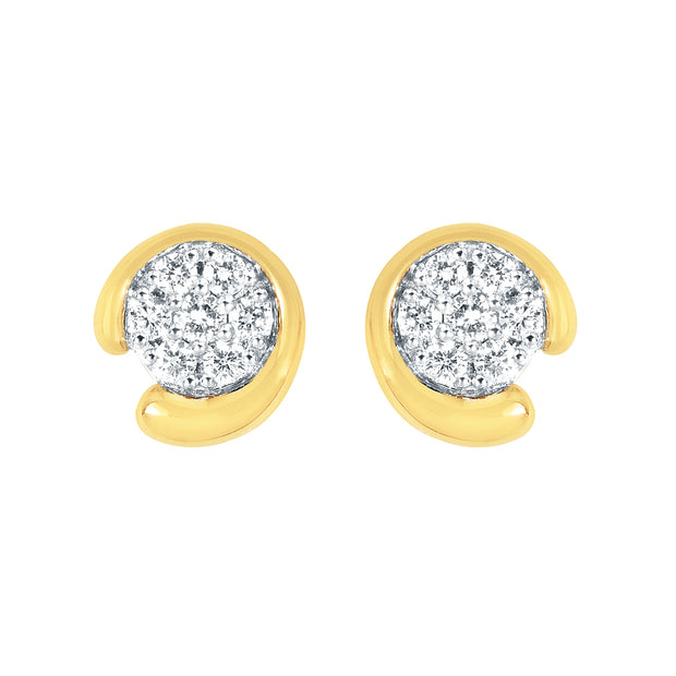 EARRINGS  RD LG A 0.33;