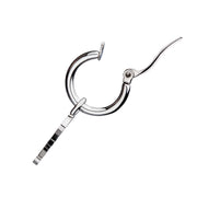Stainless Steel Hoop Earrings with Scorpio Charm
